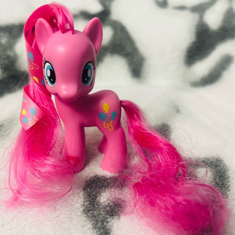 2015 MLP G4 RIBBON Brushable Hair - Pinkie Pie Cutie Mark Magic Collection - 3”